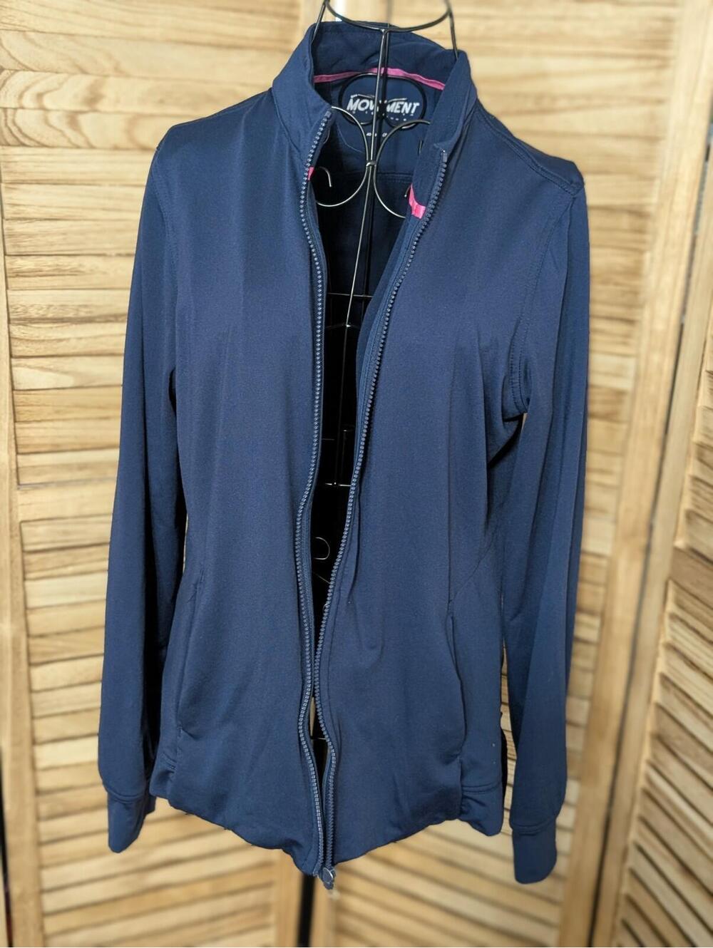 Medium‎ - Ladies Fleece Jacket with Zipper Navy Blue